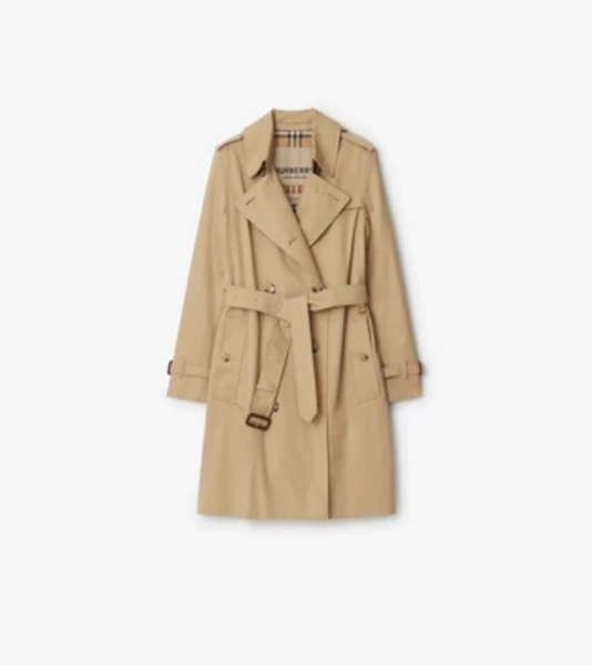 Mid-length Kensington Heritage Trench Coat in Honey - Women | Burberry® Official