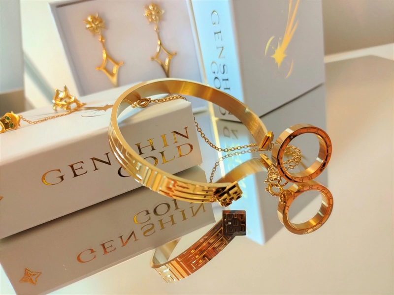 Rex Lapis Genshin Impact Bracelet and ring set