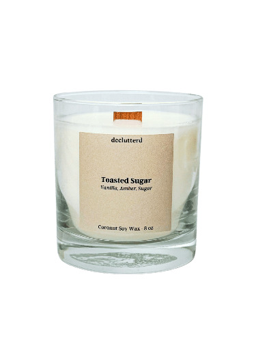 Toasted Sugar Wood Wick Candle - 8 oz.