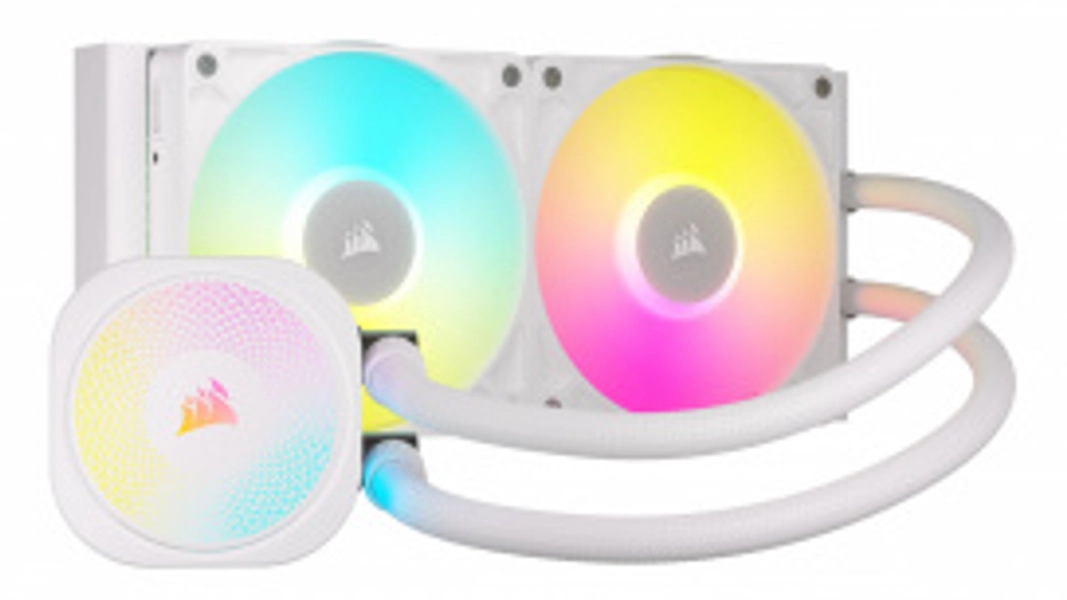 Corsair iCUE LINK TITAN 240 RX RGB Enfriamiento Líquido para CPU, 2x 120mm, hasta 2100RPM, Blanco 