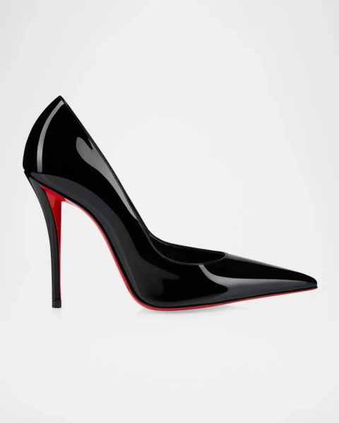 Miss Z Patent Red Sole Pumps