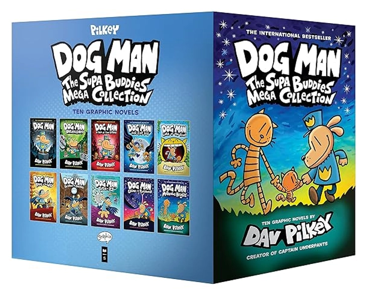 Dog Man: The Supa Buddies Mega Collection: From the Creator of Captain Underpants (Dog Man #1-10 Box Set)