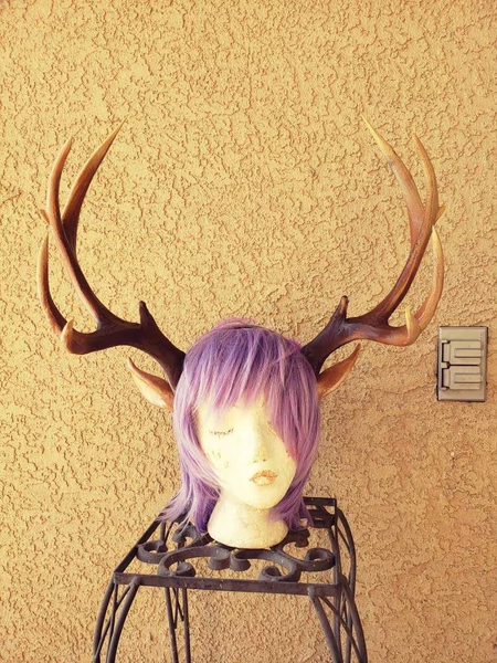 NEW! Realistic  Doe / Deer Antlers Horns XXL stag antlers 3D Printed (Ultra Light Weight Plastic) Reindeer Antlers comic-con