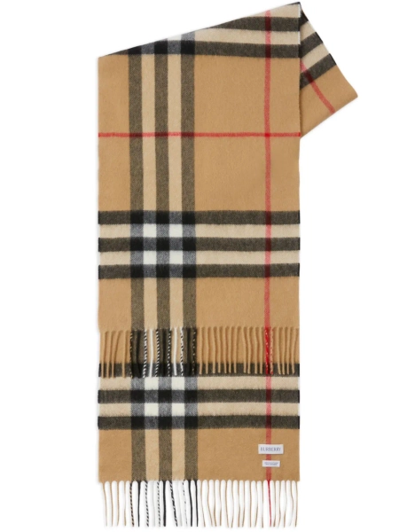 Burberry check cashmere scarf | OS