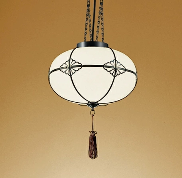 Traditional Japanese Pendant Lamp for Office
