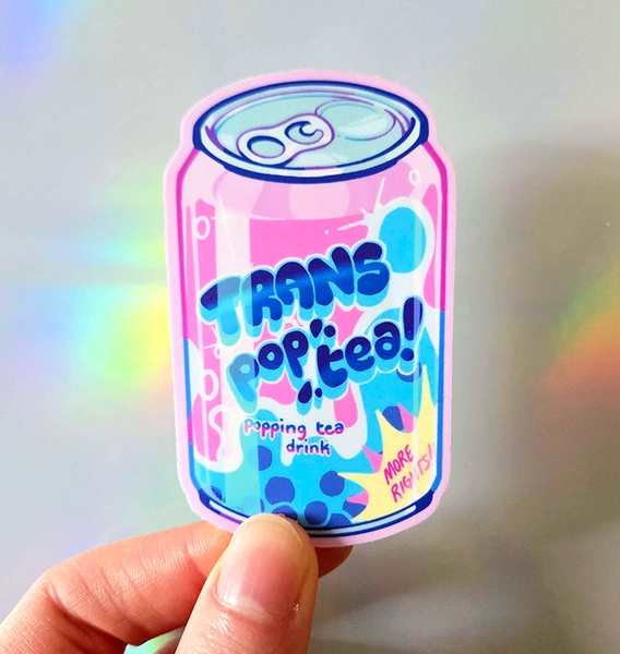 Pride Sips: Trans Pop Tea Sticker - TORI.PNG