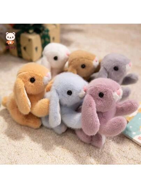 1pc Cute Cartoon Animal Lavender Scented Belly Bunny Stuffed Toy, Funny Easter Egg Lop Ear Rabbit Polyester Stuffed Doll, Whole Set Of Collection Multi-Colour Bunny Rag Dolls, Desk Study Table Ornaments, Birthday Gifts For Kids And Boyfriends And Girlfriends, Christmas Surprises.