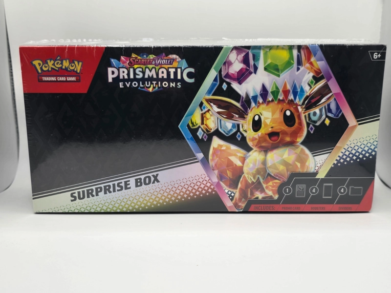 Pokemon TCG Scarlet &amp; Violet Prismatic Evolutions Surprise Box | Sealed, In Hand