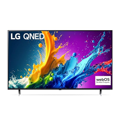 LG QNED 65'', Serie 80 2024, 65QNED80T6A, Smart TV 4K, Processore α5 Gen7, Design slim, 20W, 3 HDMI, Filmmaker Mode, Game Optimizer, Alexa, Wi-Fi, webOS 24, Telecomando puntatore, Ashed Blue - 2023 QNED80 - "65