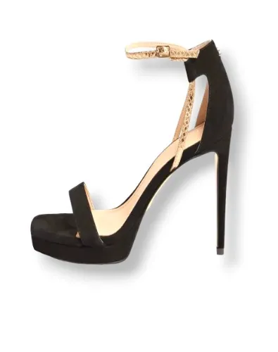 GUESS Sandalo Zoila TC 105 Pelle Scamosciata Nero DS23GU28 FL5ZOISUE03 - 37 EU - Nero