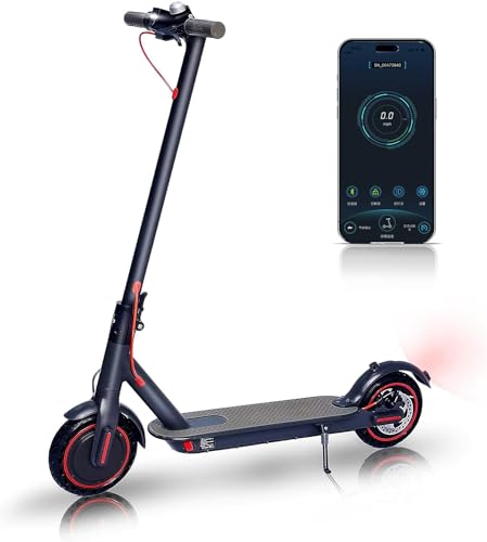 LuvTour 8.5 Inch Electric Scooter with App Function, Folding Sports Scooter, Double Braking Electric Scooters for Travelers, 8.5" Tires Electric Scooter for Adults