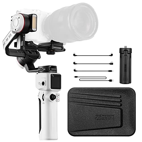 Zhiyun Crane M3S Handheld Gimbal 3-Axis Stabilizer All in One Design for Mirrorless Cameras Like Sony,Canon,Smartphone Like iPhone,Sumsung,Action Cameras Like Gopro (Crane M3 Upgrade Version in 2023)