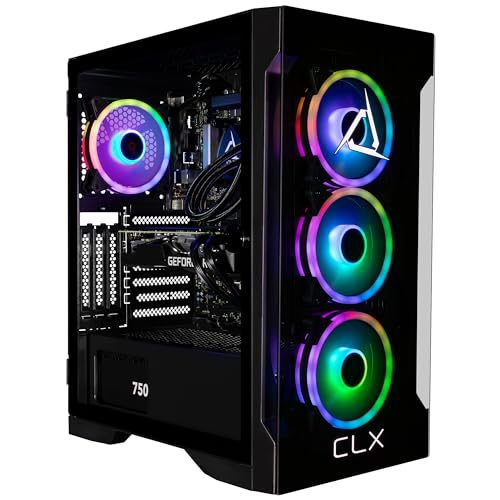 CLX Set Gaming PC - Intel Core i9 12900KF 3.2GHz, GeForce RTX 4060 Ti, 1TB NVMe M.2 SSD, 4TB HDD, 32GB DDR4 RGB Memory, 240mm AIO, Windows 11 Home, Black
