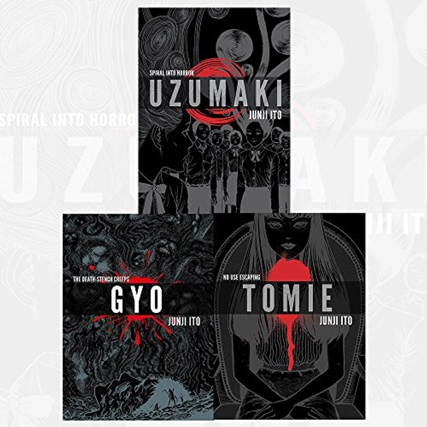Junji Ito Collection 3 Books Bundles (UZUMAKI 3-IN-1 DLX ED HC,GYO 2IN1 DLX ED HC,Tomie Complete Deluxe Edition)