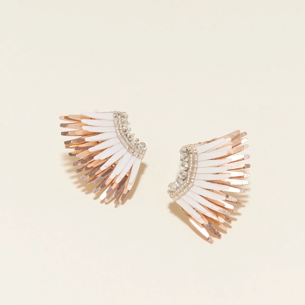Mini Madeline Earrings | Ivory Rose Gold