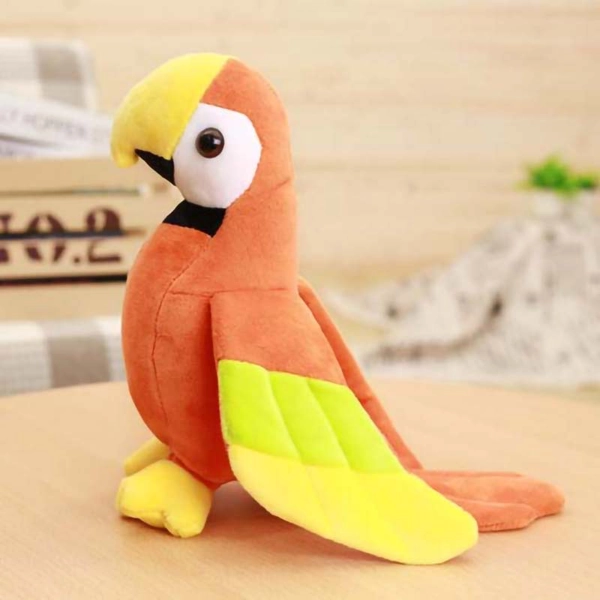 Cute Parrot Plushie Stuffed Toy Bird Plush Gift for Parrot Lovers - B