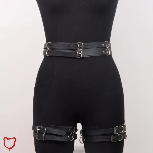 Faux Leather Thigh Garter