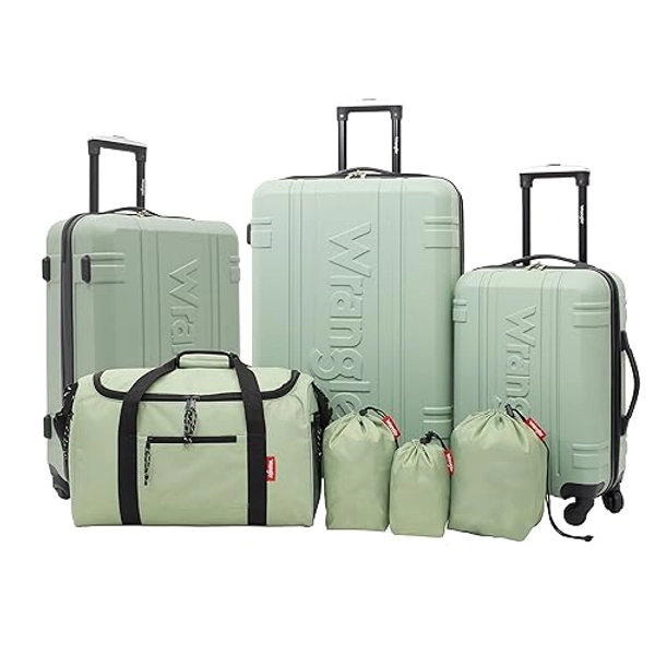 Wrangler Unisex 7 Pc Venture Luggage Set Luggage- Luggage Set
