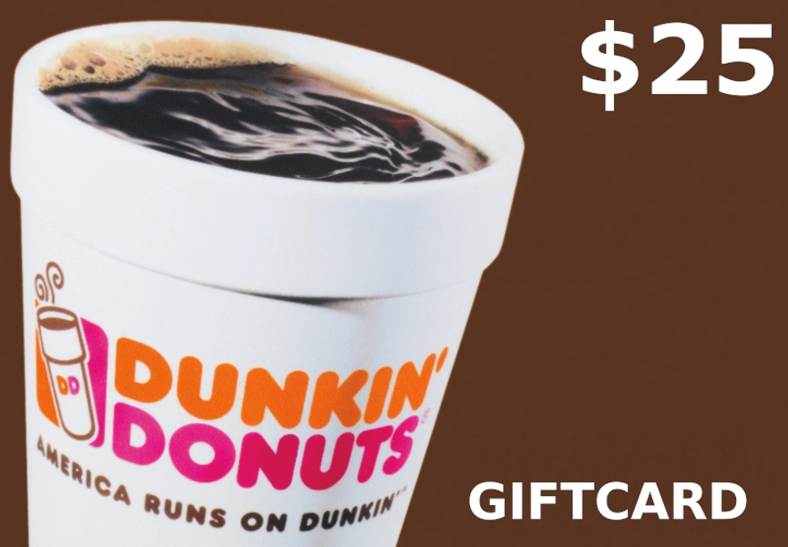 Dunkin Donuts $25 Gift Card US