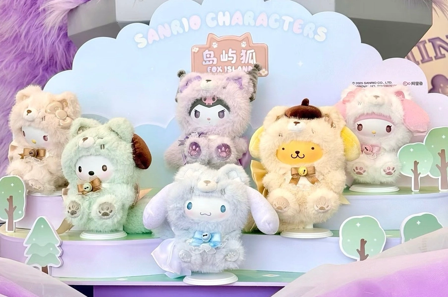 MINISO Sanrio Characters Fox Island Series Plush Blind Box Confirmed Figure Toy