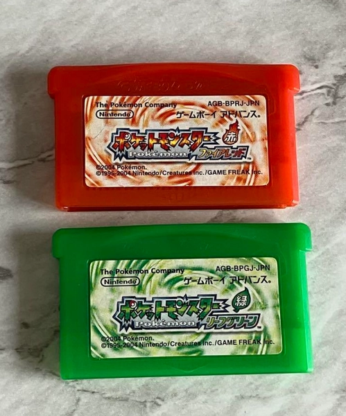 M UGX Gameboy Advance Pokemon Fire Red And Leaf Green set GBA