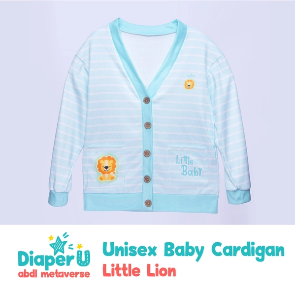 Adult Baby ABDL Unisex Baby Cardigan - Little Lion