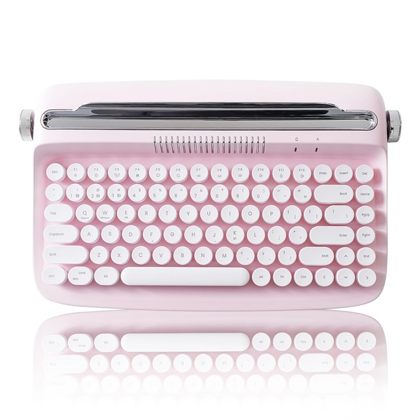     b303 pink retro wireless bt typewriter - Temu
