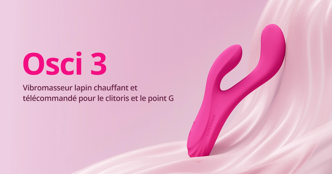 Lovense Osci 3 : Le meilleur vibromasseur télécommandé lapin à double stimulation point G et clitoridien