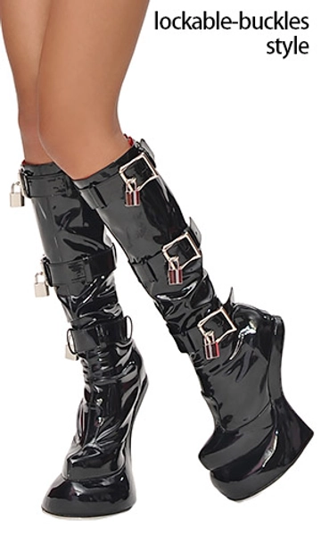 eblue shop network - 3-Strap Knee Pony Boots