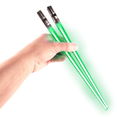 Chop Sabers Light Up Lightsaber Chopsticks, Green Pair - 1 Par - Green