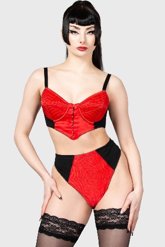 Scarlet Webutant Panty - M / Red / 97% Polyester 3% Elastane