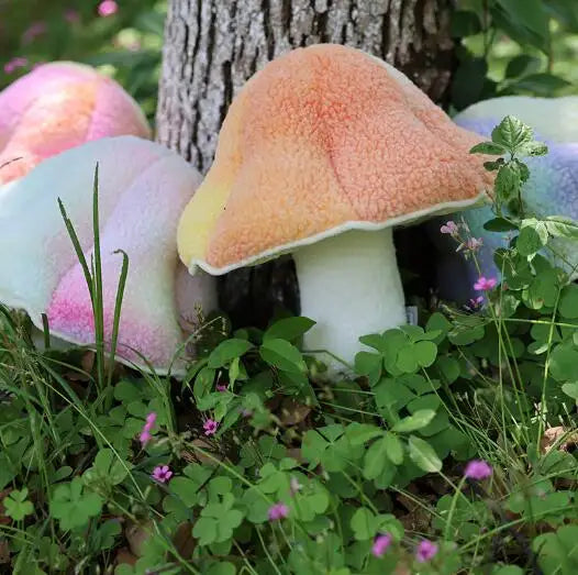 Colorful Mushroom Plush: Soft, Decorative, Gift - C / 32cm