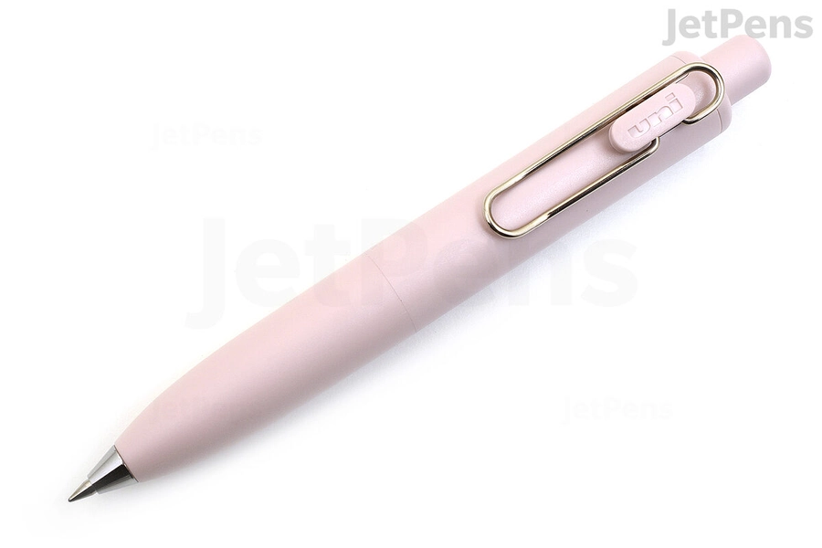 Uni-ball One P Gel Pen - 0.5 mm - Peach Milk Body - Black Ink