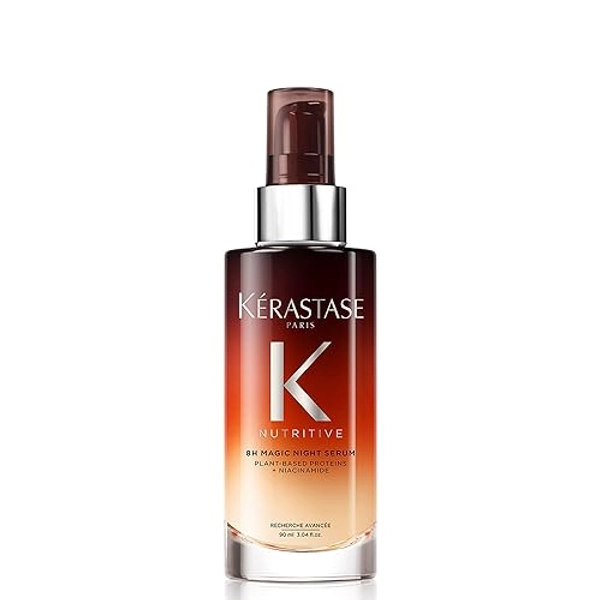Kérastase Nutritive Night Hair Serum, 8H Magic Night Serum, Nourishing Hair Serum with Niacinamide, Overnight Leave-In Treatment for Dry Hair, Lightweight and Non-Greasy, 90 ml