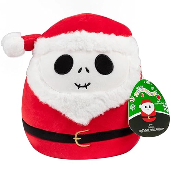 Squishmallows 8-Inch Jack Skellington - Sandy Claws Edition - Nightmare Before Christmas - Official Jazwares Plush - Collectible Soft & Squishy Stuffed Animal Toy - Easter Gift for Kids, Girls & Boys
