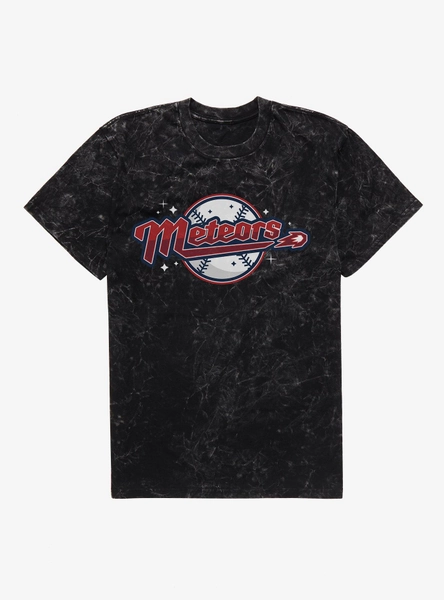 DC Comics Superman Metropolis Meteors Baseball Team Mineral Wash T-Shirt
