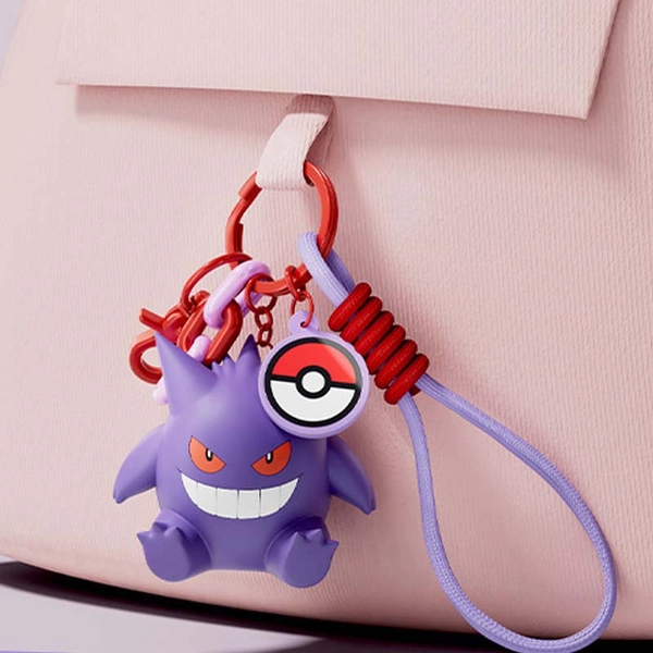 Official Pokemon Keychain Cute Pokemon Ornaments Lanyard - Gengar