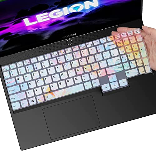 Keyboard Cover Skin for Lenovo Legion 5 5i 5p 5pi 7i 15.6" 16" 17.3" Gaming Laptop/Lenovo Legion 5 5i Pro/Legion Slim 7 7i 15.6/Legion 7 16"/Ideapad Gaming 3 3i Laptop US Keyboard Skin - Colors