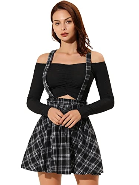 Throne Seth Allegra K Womens Halloween Tartan Skirt Gothic Plaid High Waist Detachable 0044