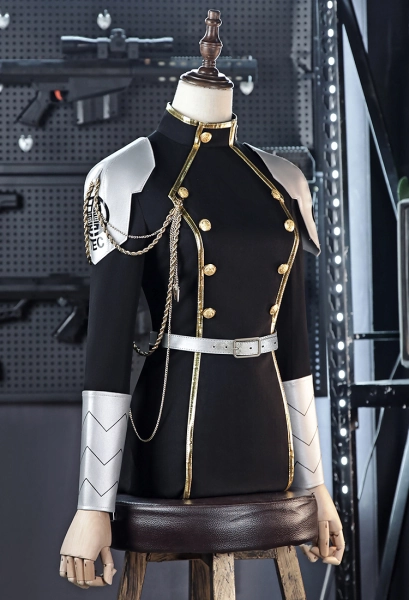 Kaiju No. 8 Ashiro Mina Cosplay Costume Combat Suit Uniform Dress with Sleeves Armor