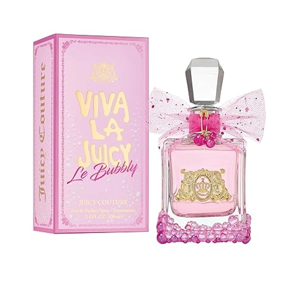 Juicy Couture Viva La Juicy Le Bubbly Eau De Parfum, Luxury Women's Perfume with Notes of Champagne Inspired Pink Berries, Gardenia, Jasmine & Amber - Fruity & Sweet, EDP Spray