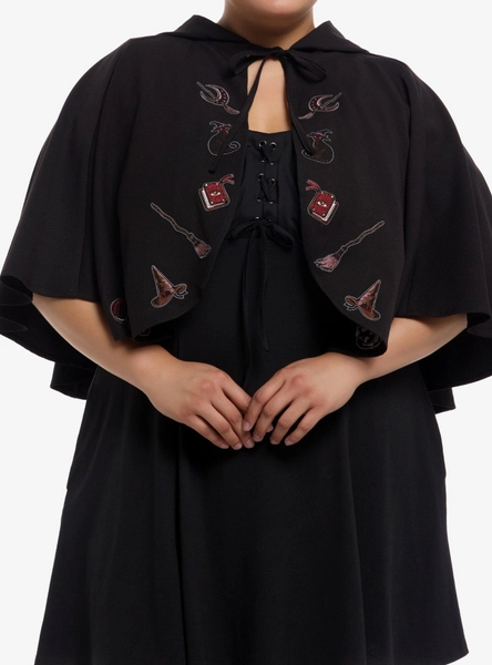 Cosmic Aura Witchy Icons Girls Capelet Plus Size