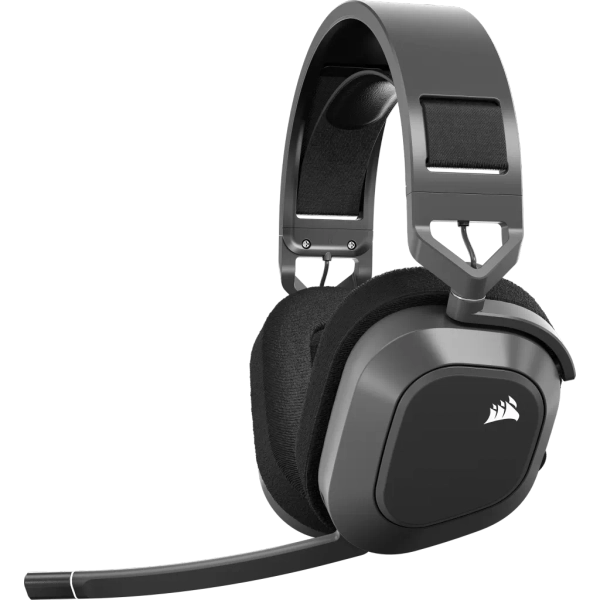 Corsair HS80 MAX WIRELESS Gaming Headset, Steel Gray