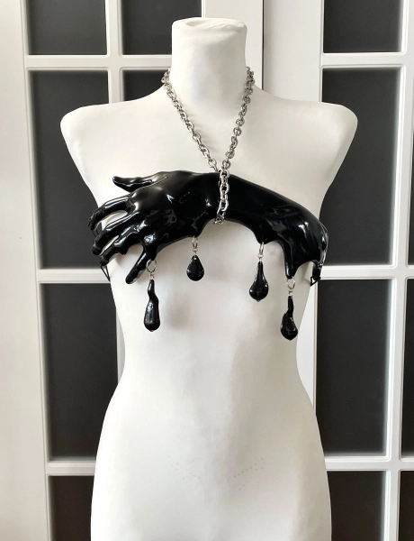 MELTED HAND bra