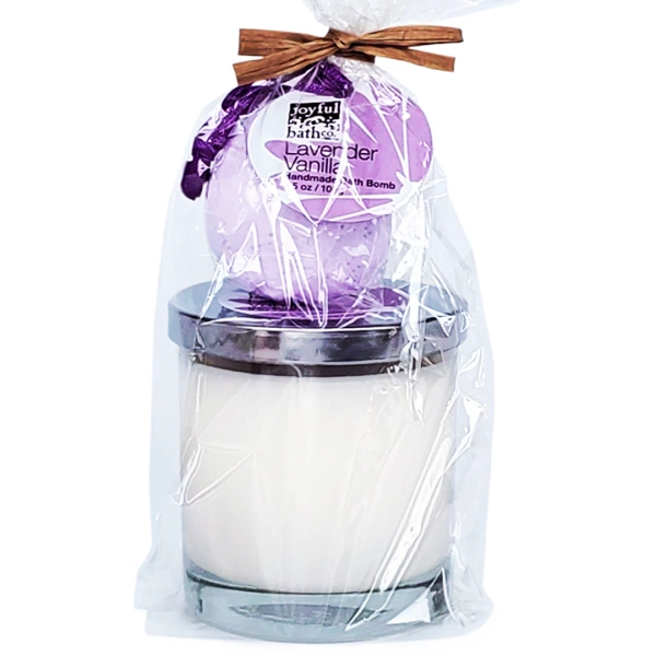 Candle & Bath Bomb - Lavender Vanilla