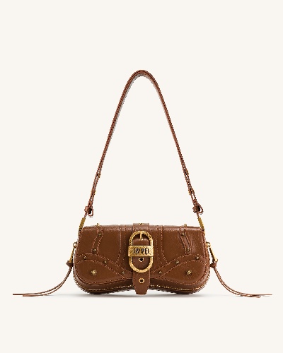 Joy Crushed Shoulder Bag - Brown | Default Title