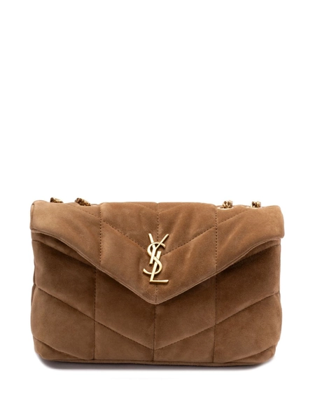 Saint Laurent Toy Puffer Shoulder Bag | Brown | FARFETCH