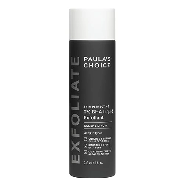 Paula's Choice SKIN PERFECTING 2% BHA Liquid Peeling - Gesicht Exfoliant mit Salicylsäure gegen Mitesser, Pickel & Unreine Haut - Poren Verkleinern - Mischhaut, Fettige & Akne Haut - 236 ml