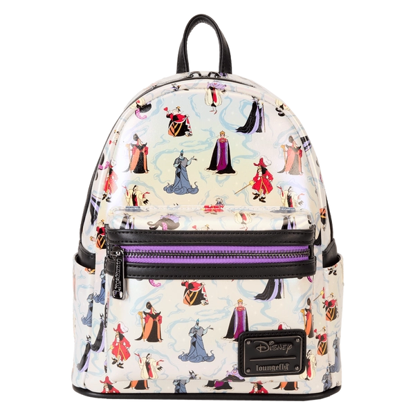 Disney Villains Iridescent All-Over Print Mini Backpack