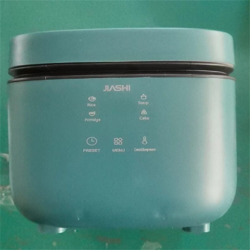 1.2L Mini Rice Cooker Keep Warm Travel Small with Removable Nonstick Pot Steaming Dish Rice Spoon and Measuring Cup(Smart Green)